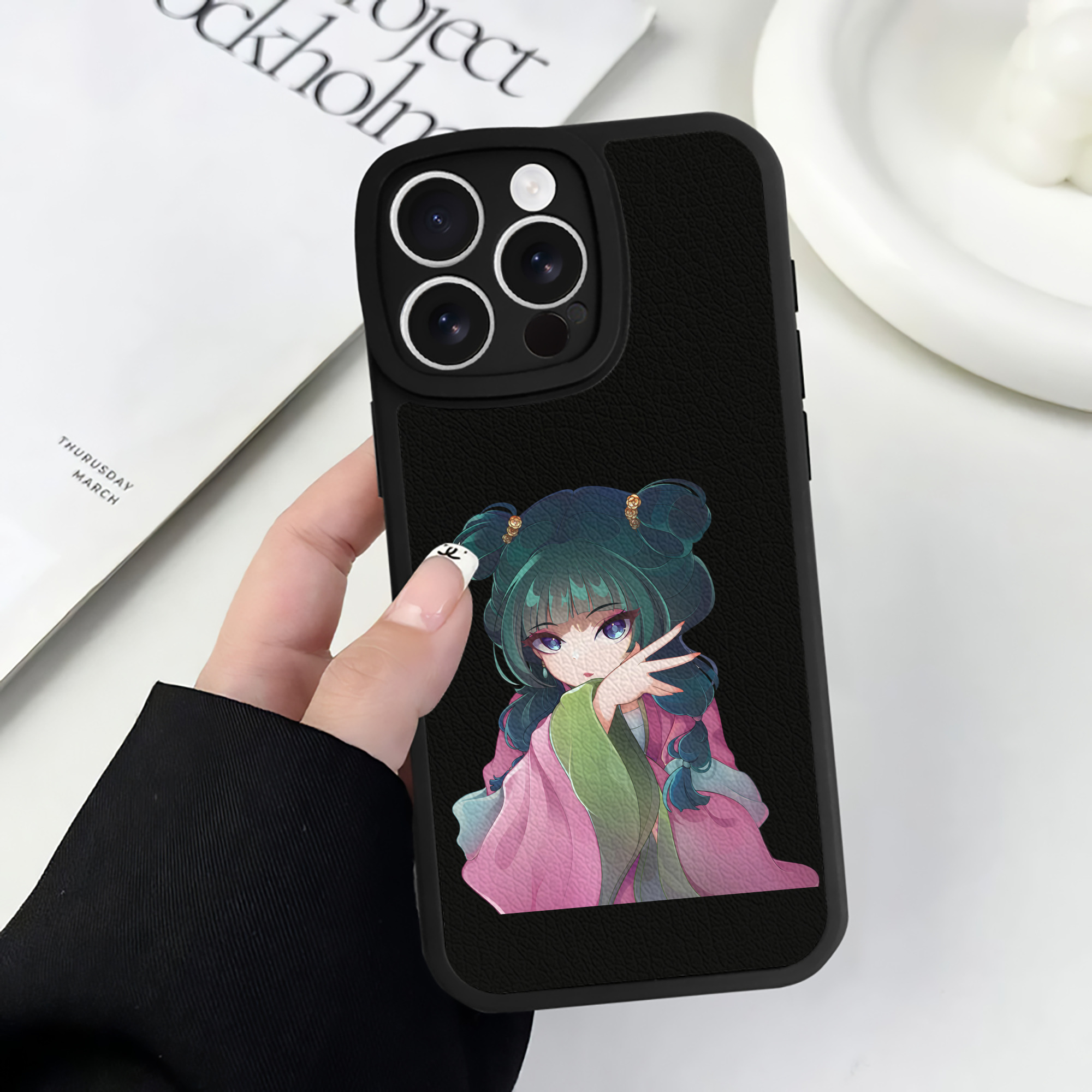 薬屋のひとりごと The Apothecary Diaries 【iPhone 16シリーズ対応】シリコンスマホケース（レザー調） 材質：シリコン